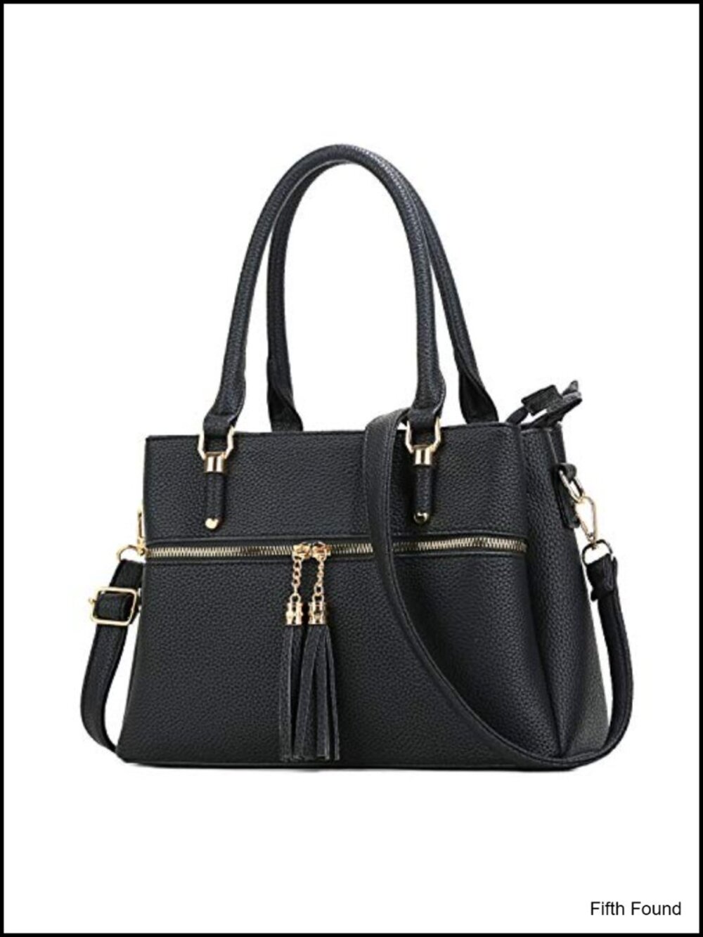PU Leather Satchel Handbag Top Handle Medium Purse